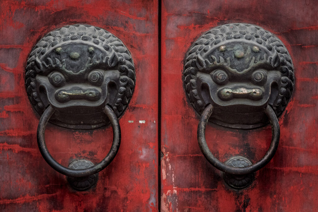 An ornate door in Shanghai