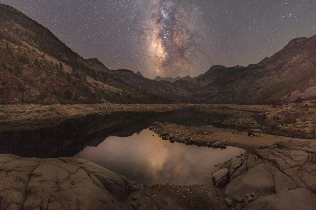The Milky Way core over the Eastern Sierras