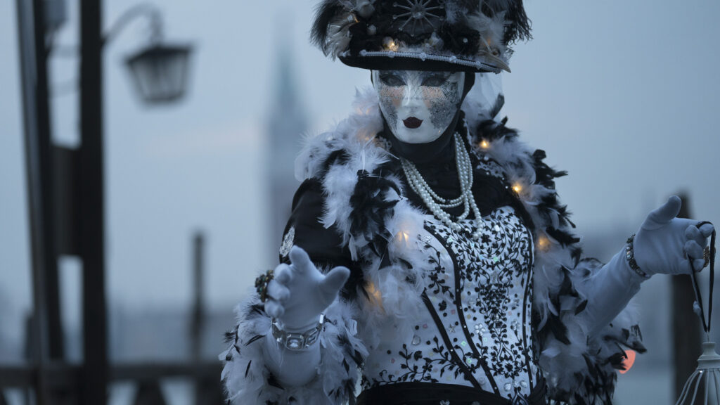 The incredble costumes worn at the Carnevale di Venezia (Carnival of Venice) hint at the city's stories past.