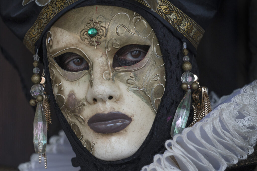 The incredble costumes worn at the Carnevale di Venezia (Carnival of Venice) hint at the city's stories past.