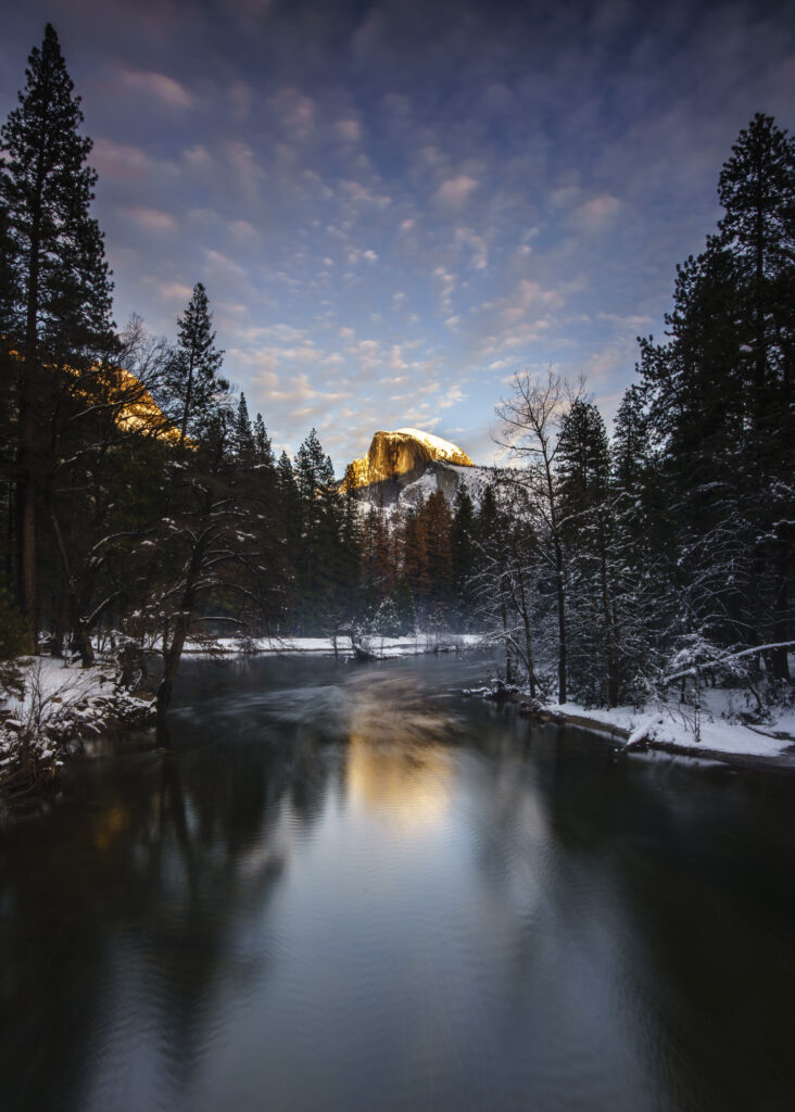 Half Dome in winter, Yosemite
