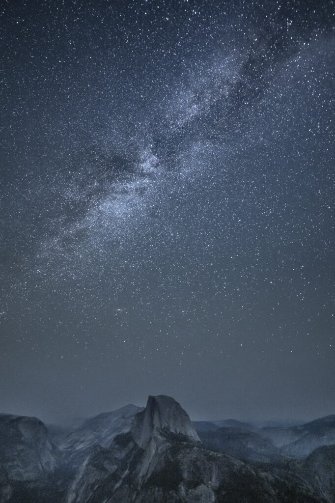 Half Dome under the Milky Way, Yosemite