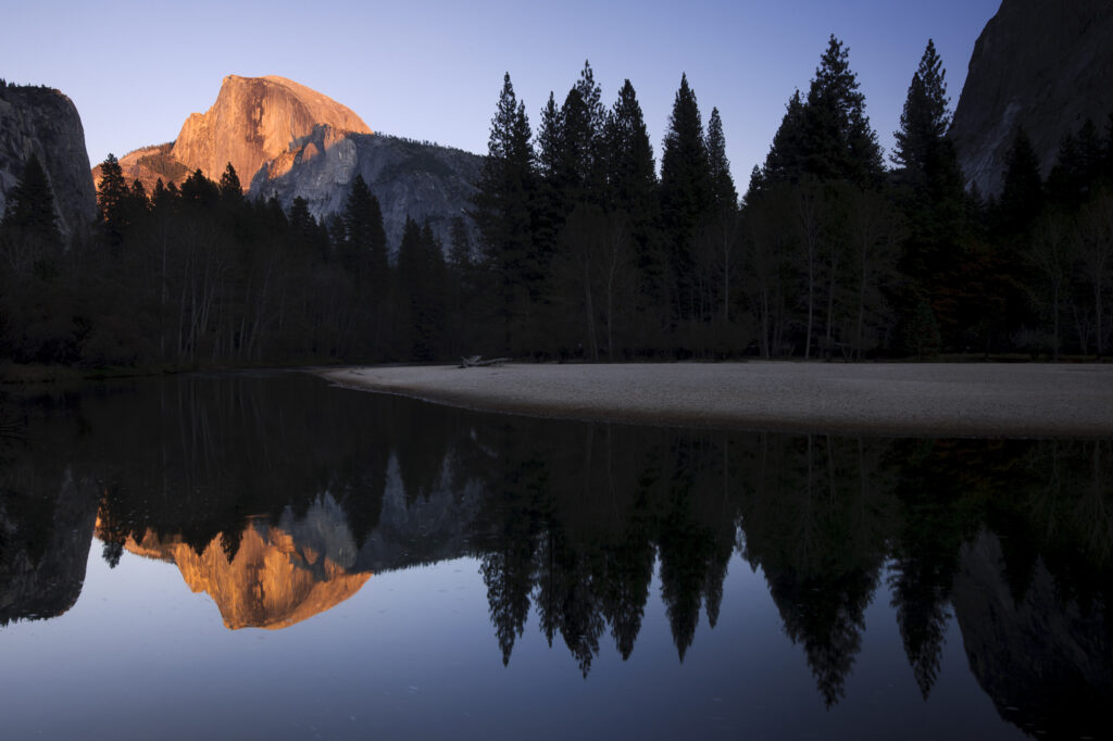 Half Dome in the late evening light, Yosemite